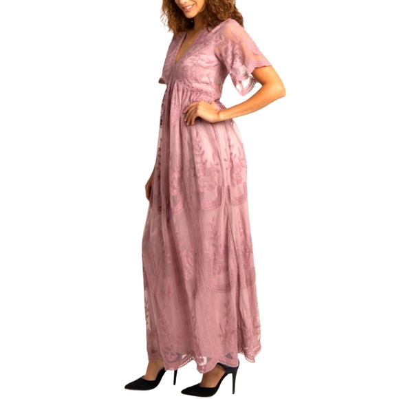 PINKBLUSH Lace Maxi Dress - Picture 3 of 16